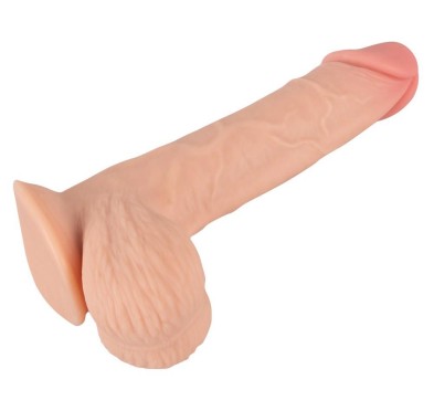 Realistyczny żylasty penis z przyssawką 19 cm